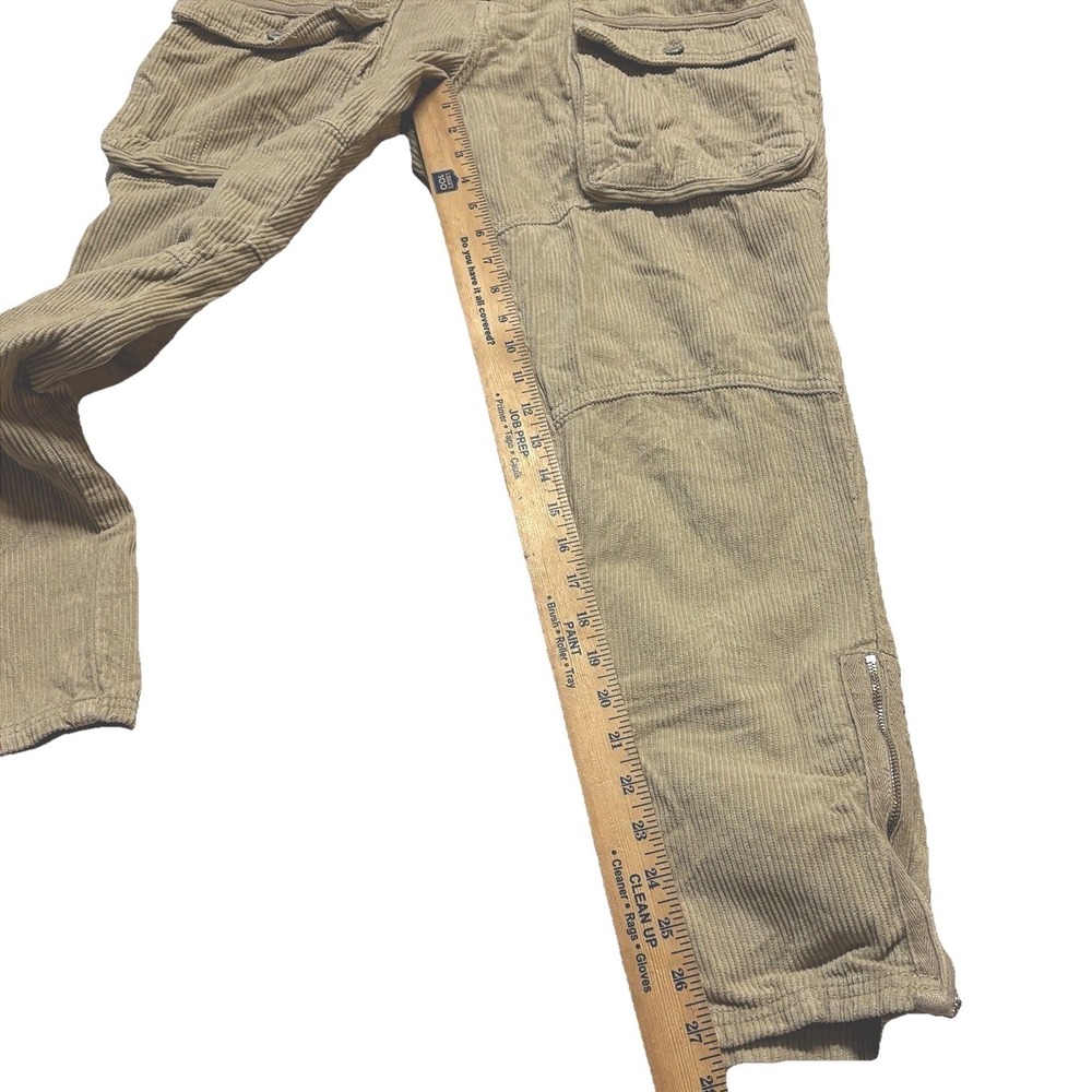 We The Free People Pants London Calling Corduroy Cargo Tapered Leg Boho Sz 28 - Picture 7 of 14